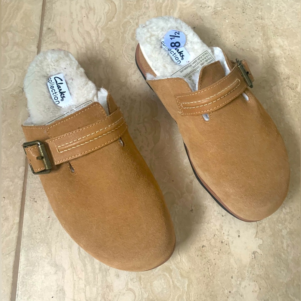 Never worn Clark’s Slip ons